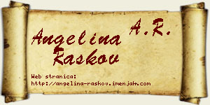 Angelina Raškov vizit kartica